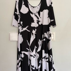 Lane Bryant black and white dress